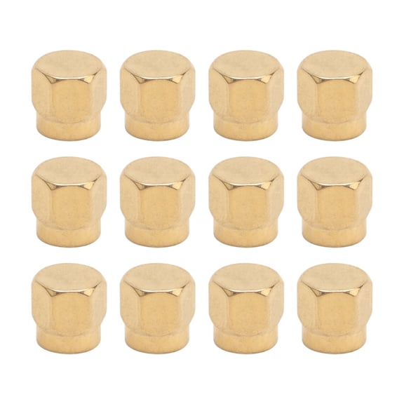 12PCS SMA Plug Dustproof Cap, SMA Female Jack Dust Cap Gold-Plated Coaxial Connector Protective Cap