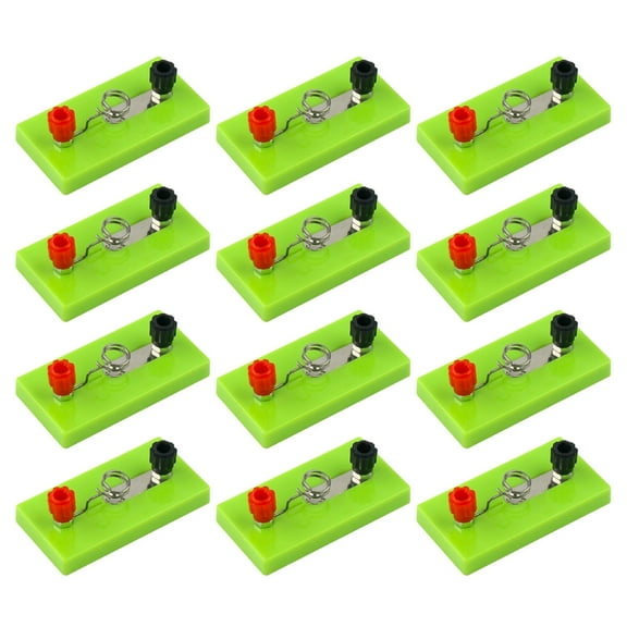 12PCS Screw Bulb Socket Lamp Holder Small Lamp Holder With Terminal for Physics Teaching Laboratory Electrics Experiment