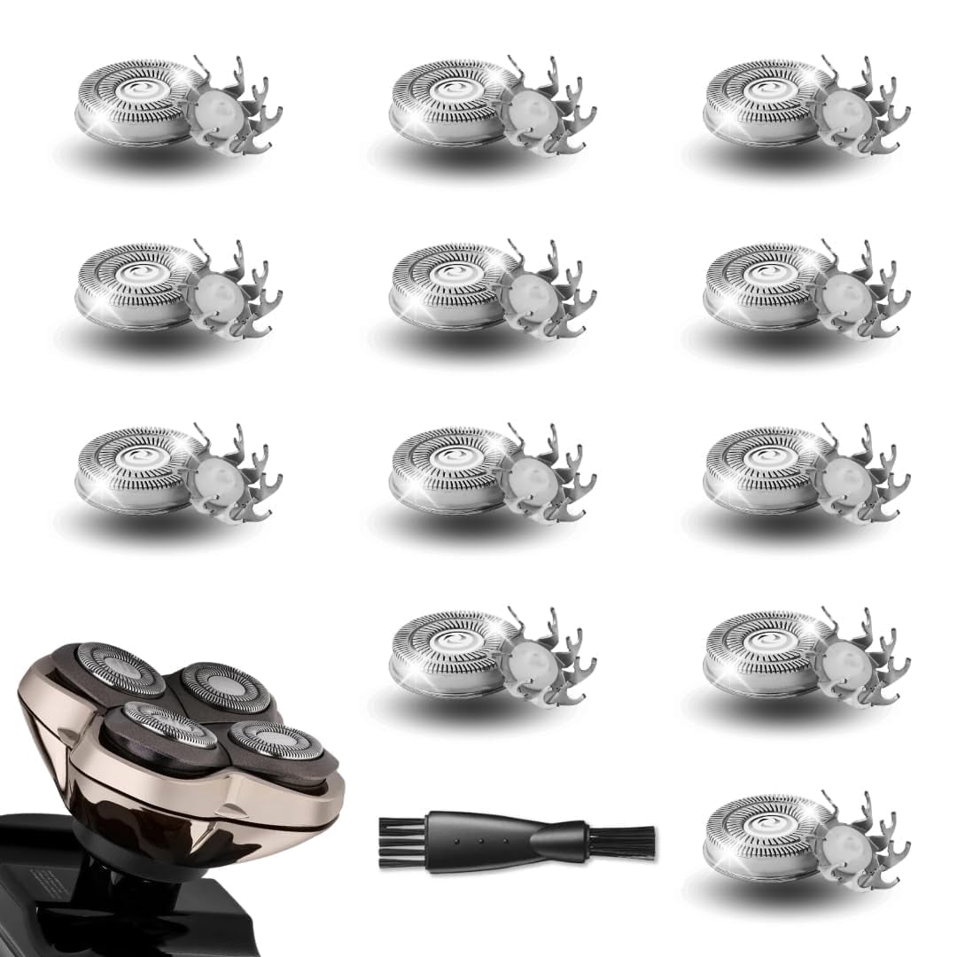 12 pack Shaver Replacement Blades,Compatible with SKUL*L Shaver Pitbull Gold PRO Shaver Replacement Blade
