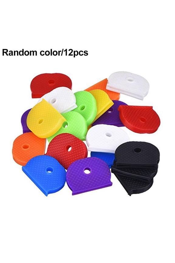 12PCS Silicone Key Cover Random Color to Distinguish Different Keys Conveni