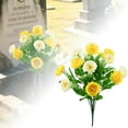 thumbnail image 1 of 12PCS Silk Memorial Flowers - Realistic Rose Bouquets for Cemetery Decor, Weatherproof Grave Decorations - Beautiful Sympathy Arrangements for Outdoor & Indoor Use, 1 of 9