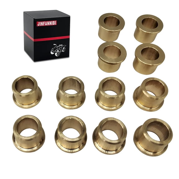 12PCS Solid Bronze A-Arm Bushings Kit | OEM #90381-15088-00 | Fits Yamaha Banshee 350 Blaster 200 Raptor 125/250/660/700 YFZ450 1987-2022