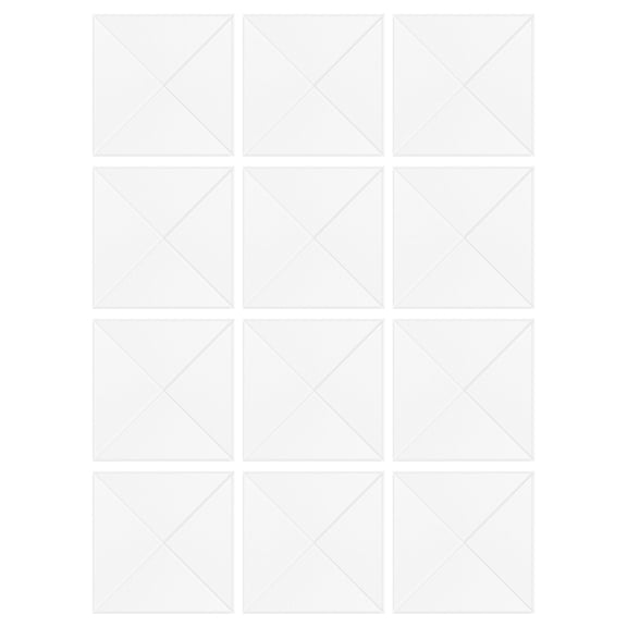 12PCS Sound Absorbing Wall Panels Polyester Texture Square Soundproof Foam Panels for Bedroom Music Rooms Decorations
