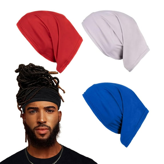 12PCS Spandex Dreadlock Cap, Tube Unisex Bands Elastic Long Hair Dreads Head Wraps, Cap Locks Headbands for Men Women Accessories