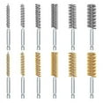 thumbnail image 1 of 12PCS Steel Bore Wire Brush Twisted Stainless Cleaning with Handle 1/4 Inch Hex for Pipe Hole, 1 of 6