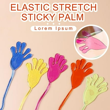 12PCS Stickiness Hands Toys, Colorful Stretchy Stickiness Hand Toy, Party Favors Sets, Holiday Goodie Bag Stuffers Fillers, Treasure Box Toys for Prizes, Gifts, Birthday, Party Supply