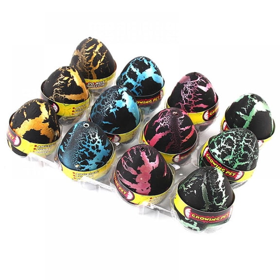12PCS Strange New Soaking Water Expansion Dinosaur Toy Extra Large Hatching Animal Educational Toy ( Random Color)