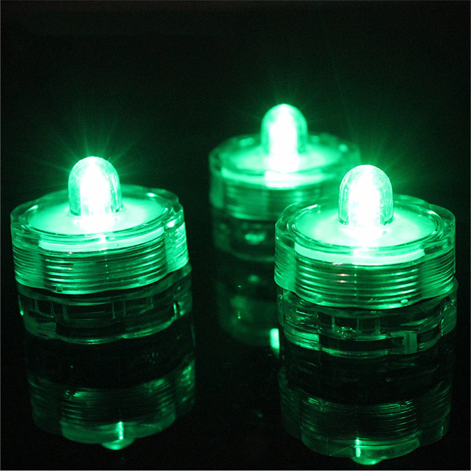 12PCS Submersible LED Lights, Tea Lights Pond & Fishing Celebration Flameles Waterproof Flameless Candles, Resin Plastic, Indoor Outdoor Use for Gifts