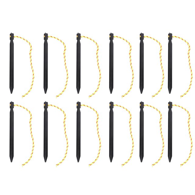 12PCS Tent Stakes Aluminum Alloy Three Edges Lightweight Tent Nail
