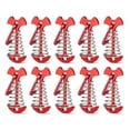 thumbnail image 1 of 12PCS Tent Stakes Aluminum Deck Tie Down, Deck Anchor Pegs, Tent Rope Tighteners with Spring Buckle Red, 1 of 6