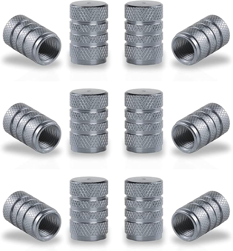 Mandark 12PCS Aluminum Tire Valve Stem Caps - Corrosion Resistant, Leakproof, Universal Fit For Car, Truck, RV