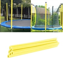 12PCS Trampoline Pole Foam Sleeves, 34.6*1.75" Waterproof Protective Padding for Indoor & Outdoor Trampoline Safety, Yellow PE Foam Replacement Covers for Spring and Enclosure Poles (12 Pieces)