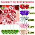 thumbnail image 1 of 12PCS Valentines Day Heart Ornaments, Hanging Heart Shaped Baubles Decorations, Romantic Valentines Christmas Tree Ornaments for Wedding Anniversary Party Home Indoor Decor, AKLJWH, Silver, 1 of 8