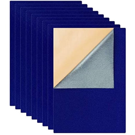 12PCS Velvet Fabric Sticky Back Adhesive Felt Sheet11.5"x15.5" Self-Adhesive Durable and Water Resistant Multi-purpose Ideal for Art and Craft Making