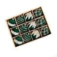 thumbnail image 1 of 12PCS Velvet Glitter Christmas Ball Ornaments, Luxury Christmas Decorations, Elegance Modern Hanging Ornaments for Xmas Tree, Party, Wedding, Home Decor (Dark Green), 1 of 3