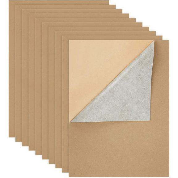 12PCS Velvet (Tan) Fabric Sticky Back Adhesive Felt Sheet11.5"x15.5" Self-Adhesive Durable and Water Resistant Multi-purpose Ideal for DIY handcrafting