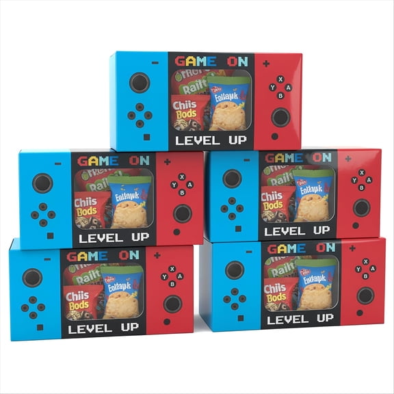 12PCS Video Game Party Favor Boxes with Clear Window | Gamer Goodie Boxes for Kids Birthday Supplies | Gaming Themed Treat Boxes for Candy & Toys | Party Decorations & Gifts