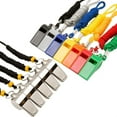 thumbnail image 1 of 12PCS Whistle, Sports Whistles with Lanyard, Loud Crisp Sound Whistle Bulk Ideal for Coaches, Referees, and Officials, 1 of 8