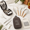 12PCS White Camping Cooking Utensils Set Silicone Cookware For Travel ...