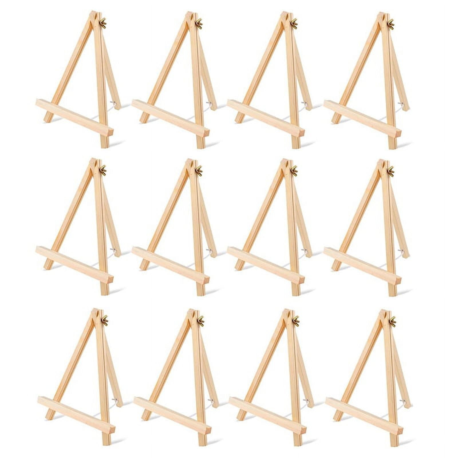 12PCS Wood Easels, Tabletop Easels, Art Craft Painting Easel Stand for