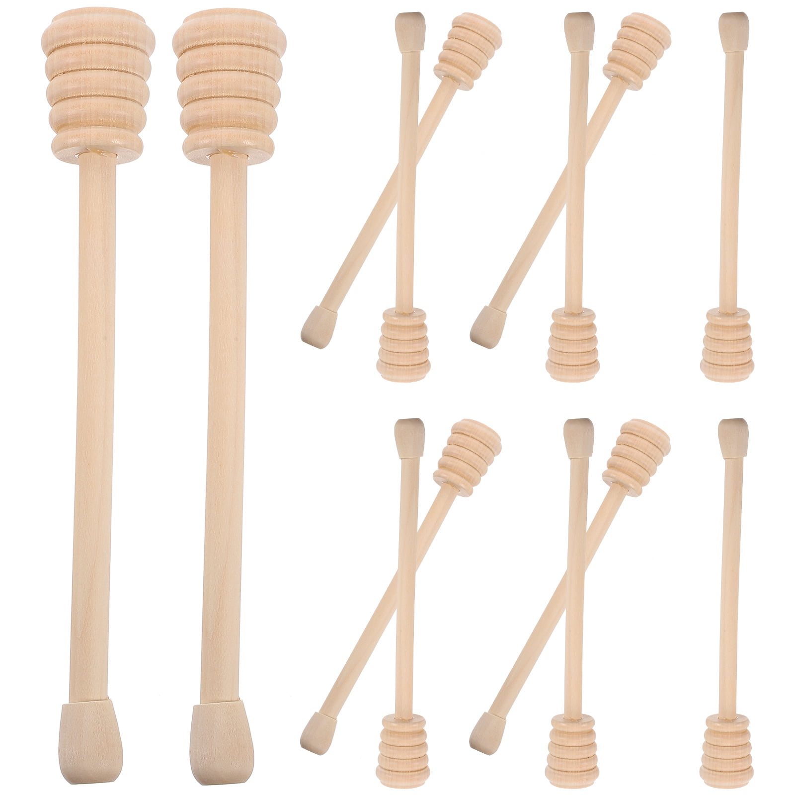8pcs Wooden Honey Dipper Sticks – 6.14 Inch Honey Stirrers For Drizzling & Serving-421158