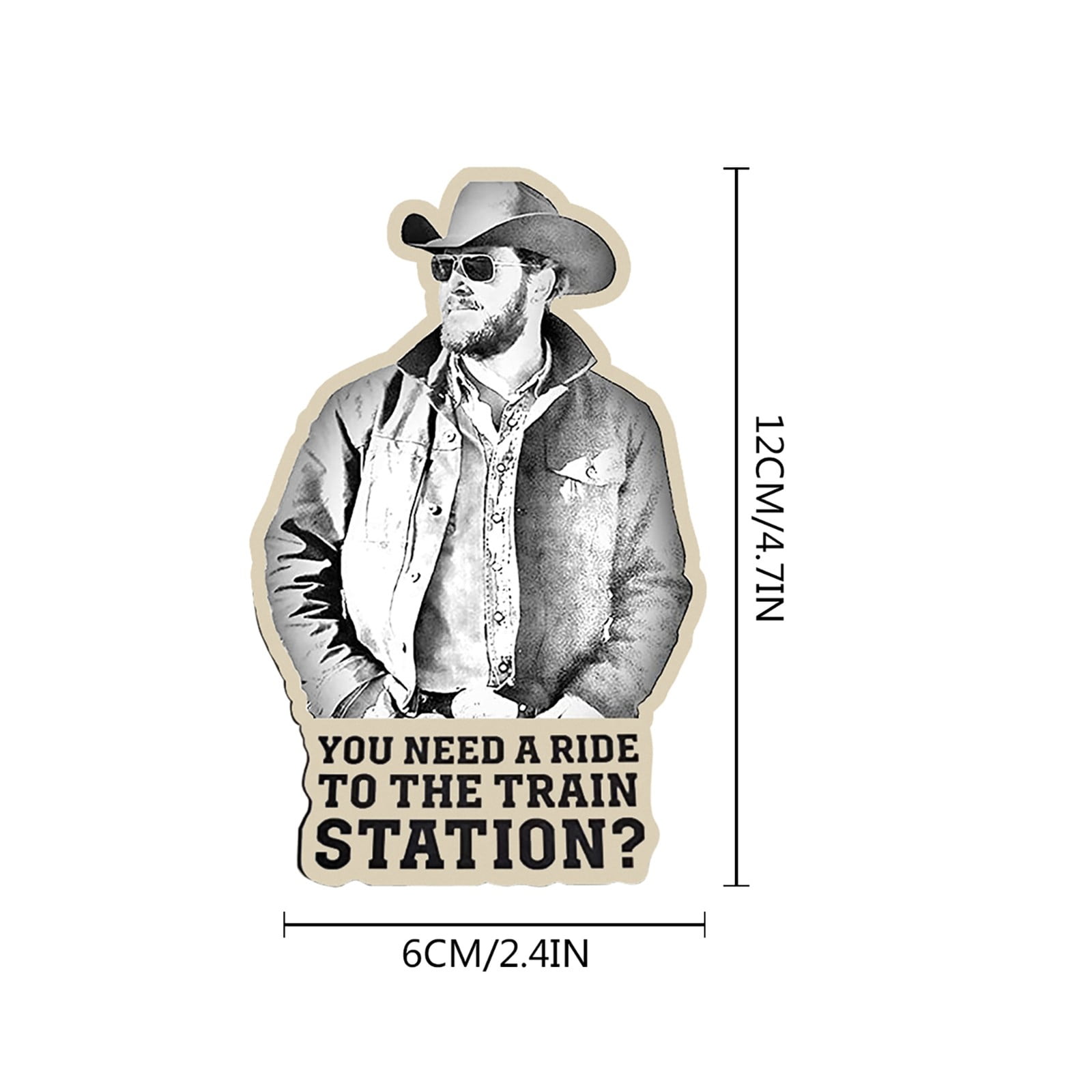 12PCS Yellowstone Stickers Bumper Stickers Laptop Stickers Car Window