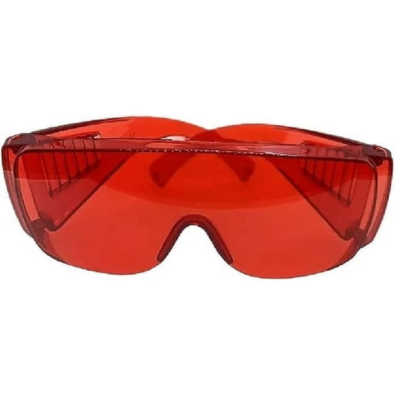 Dental Protective Goggles, Red Lens, 12 Pack