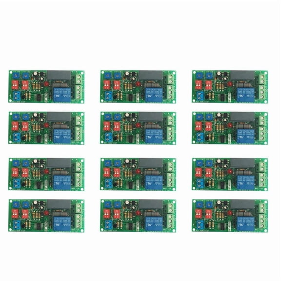 12PCs Dual Time Adjustable Cycle Delay Timing Relay Repeat on OFF Switch Infinite Loop Timer Module AC 100V 110V 240V