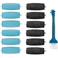 thumbnail image 1 of 12PCs Replacement Rollers Compatible with Amope Pedi Perfect Wet&Dry Footfile (6Extra 6Regular(Blue)), 1 of 5