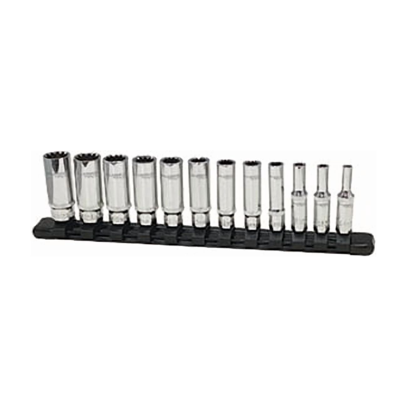 12pc 1/4" Dr Metric Deep Spline Socket Set 99812
