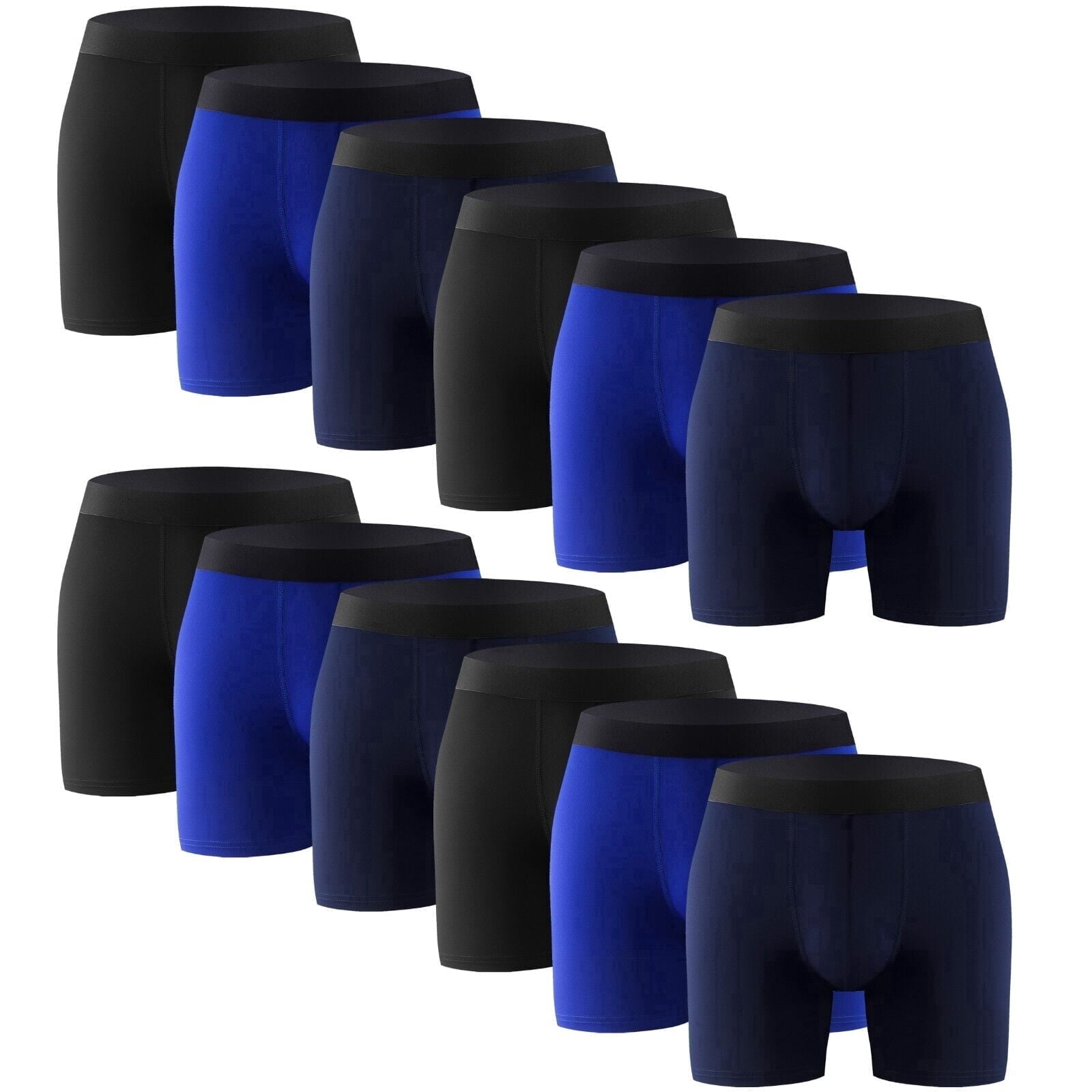 12PK Comfort Flex Mens Boxer Briefs Assorted Underwear Size S M L