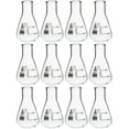 thumbnail image 1 of 12PK Erlenmeyer Flasks, 25mL - Borosilicate Glass - Narrow Neck Flasks, Conical Flasks, Glass Flasks - Eisco Labs, 1 of 4