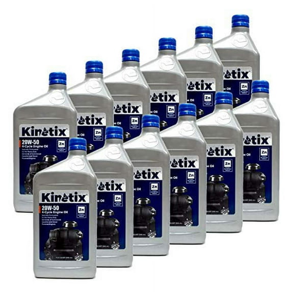12PK Kinetix 20W-50 Small Engine Oil 1 Quart Bottle 80007