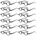 thumbnail image 1 of 12PK Unisex Small Round Frame Blue Light Reading Glasses Spring Hinge Readers, 1 of 6