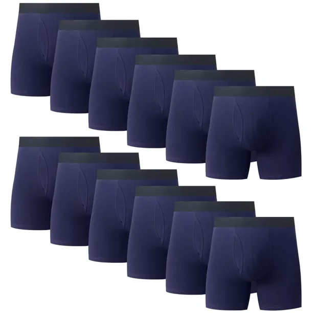 IZOD Mens Boxer Briefs - 12 Pack Ultra Soft Stretch Performance