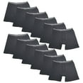 thumbnail image 1 of 12PK Mens Performance Boxer Briefs Breathable Comfort Waistband Underwear Shorts, 1 of 4