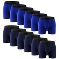 thumbnail image 1 of 12PK Performance Men's Boxer Briefs Polyester Underwear Size Small, Medium, Large, XL & XXL, 1 of 10