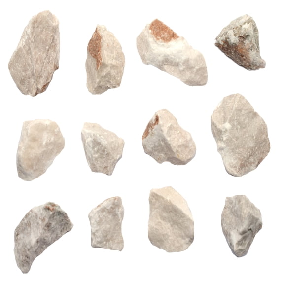 12PK Raw Gypsum, Mineral Specimens - Approx. 1" - Geologist Selected & Hand Processed - Great for Science Classrooms - Class Pack - Eisco Labs