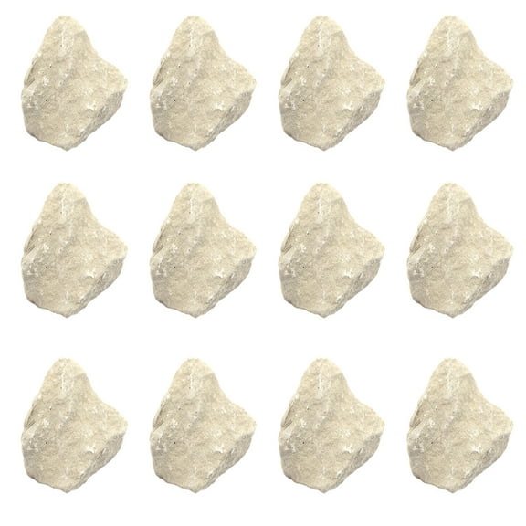 12PK Raw Limestone Chalk, Sedimentary Rock Specimens - Approx. 1" - Geologist Selected & Hand Processed - Great for Science Classrooms - Class Pack - Eisco Labs