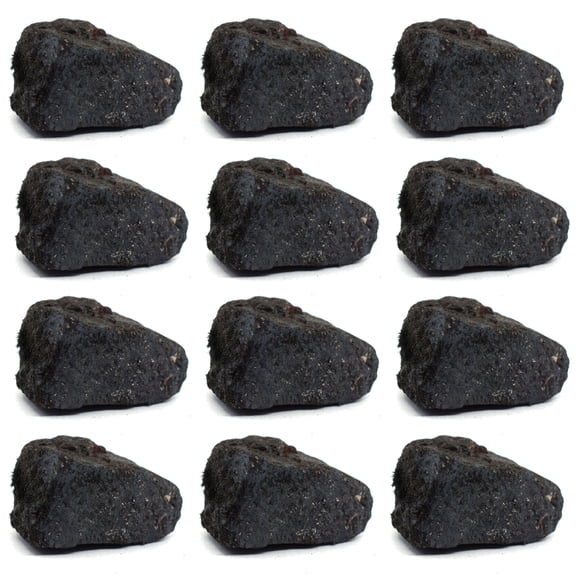 12PK Raw Lodestone, Mineral Specimens - Approx. 1" - Geologist Selected & Hand Processed - Great for Science Classrooms - Class Pack - Eisco Labs