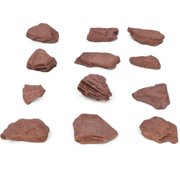 12PK Raw Red Slate, Metamorphic Rock Specimens - Approx. 1 - Geologist Selected & Hand Processed - Great for Science Classrooms - Class Pack - Eisco Labs