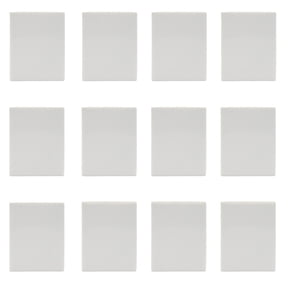 12PK Streak Plates - For Testing Rocks & Specimens - Off-White Unglazed Porcelain - Great for Science Classrooms - Class Pack - Eisco Labs