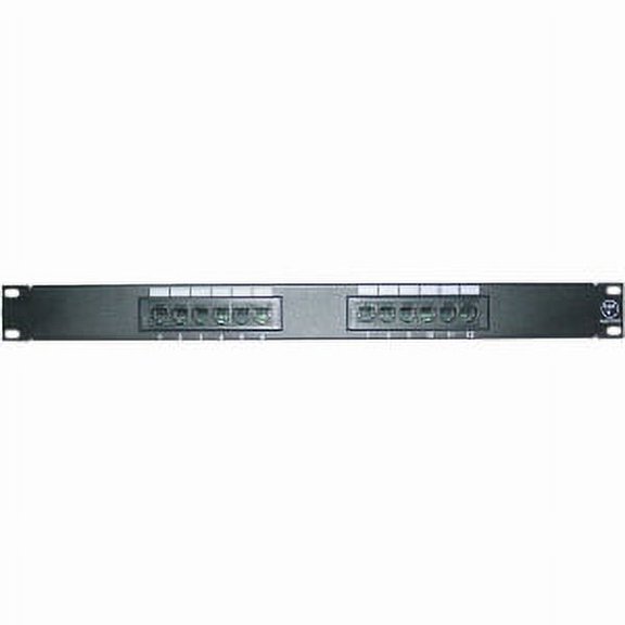 12PORT CAT6 CAT5 PATCH PANEL 1U RACKMOUNT 568B 110 PUNCHDOWN RJ45