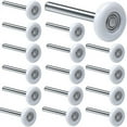 thumbnail image 1 of 12Pack 2 Inches Garage Door Rollers, 6200ZZ Bearing Nylon Garage Door Roller,for Residential and Commercial Garage Doors, 1 of 7