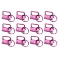 thumbnail image 1 of 12Pack 25mm/ 1-inch Key Fob Hardware with Keychain Ring for Bag Webbing Wristlets, Pink, 1 of 5