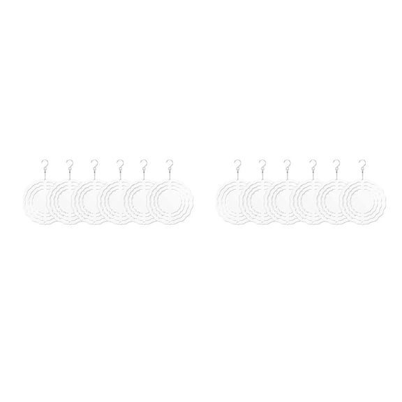 12Pack 3 Inch Sublimation Wind Spinner Blanks 3D Wind Spinners Hanging Wind Spinners for Indoor Outdoor