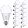 12Pack A19 LED Light Bulbs 100 Watt Equivalent, 2700K Warm White, Non