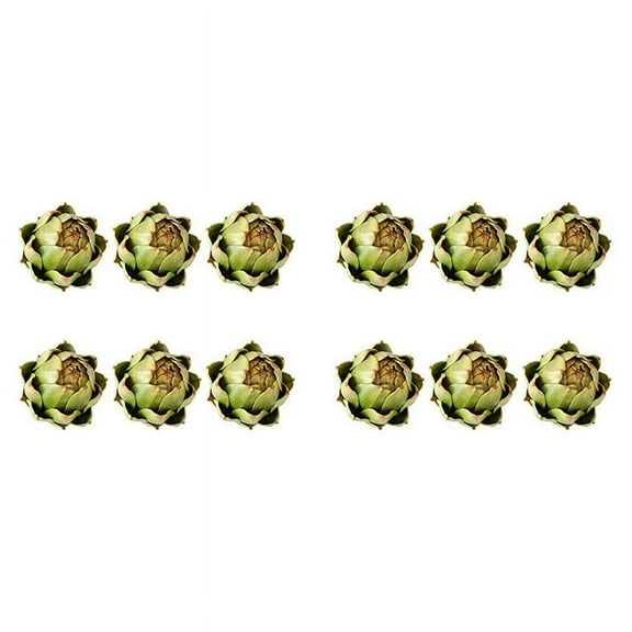 12Pack Artificial Artichoke Vegetables and Fruits for Home Wedding Party Table Decoration (Green)