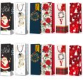 thumbnail image 1 of 12Pack Christmas Wine Gift Bags,4.7"×14"×3.5" Paper Christmas Wine Bags for Wine Bottles Gifts, Holiday Wine Bottle Gift Bags with handle for Xmas Party, Drinkers Gift Presents, 1 of 9