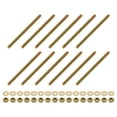 thumbnail image 1 of 12Pack Fully Threaded Rod, 1/4"x4" Zinc-Plated Carbon Steel with Nuts Washers, 1 of 7